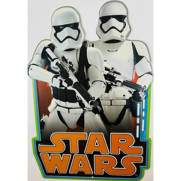Star Wars Stormtrooper Tin Sign Authentic Logo GeekCorp Sci-Fi Corp Pop Culture - Picture 1 of 2